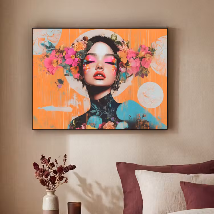 Art Frame - Portret - Vrouw - Abstract - Bloemen — 2