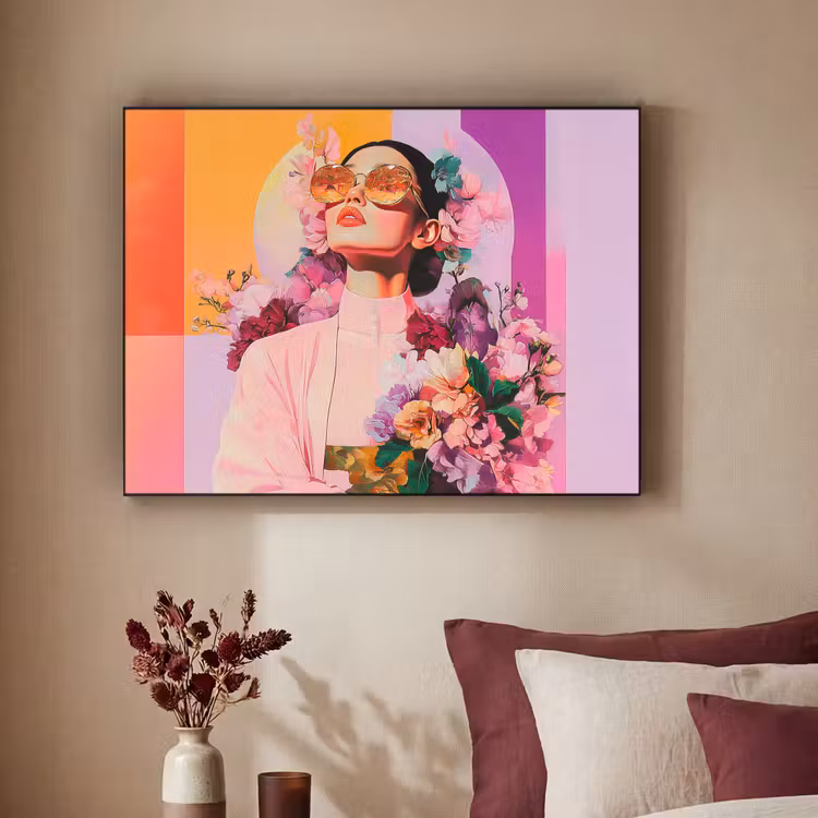 Art Frame - Portret - Vrouw - Abstract - Bloemen — 2