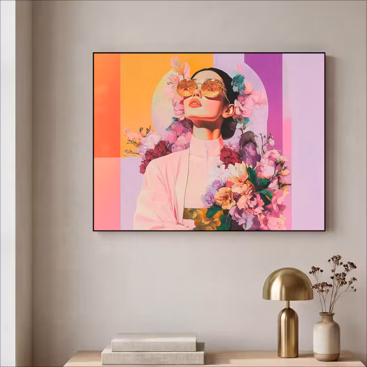 Art Frame - Portret - Vrouw - Abstract - Bloemen — 3