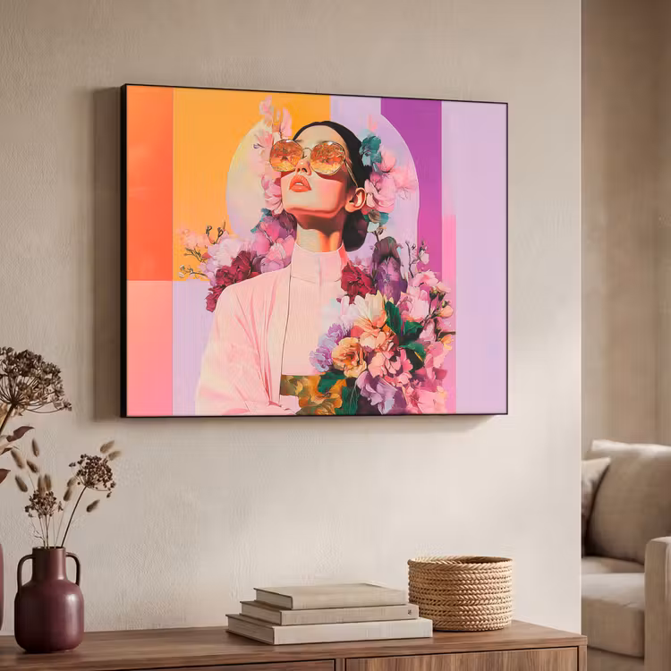 Art Frame - Portret - Vrouw - Abstract - Bloemen — 4