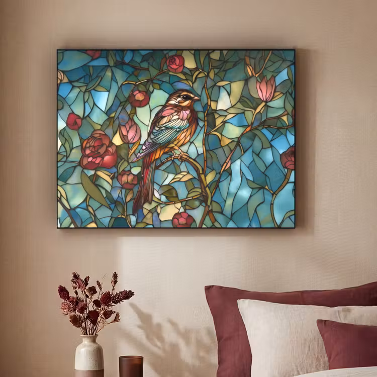 Art Frame - Vogel - Tak - Rozen - Mozaïek — 2