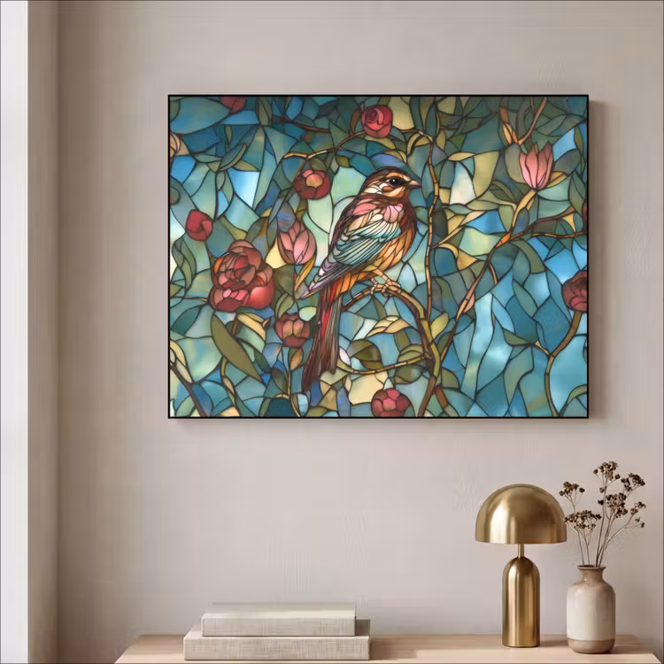 Art Frame - Vogel - Tak - Rozen - Mozaïek — 3