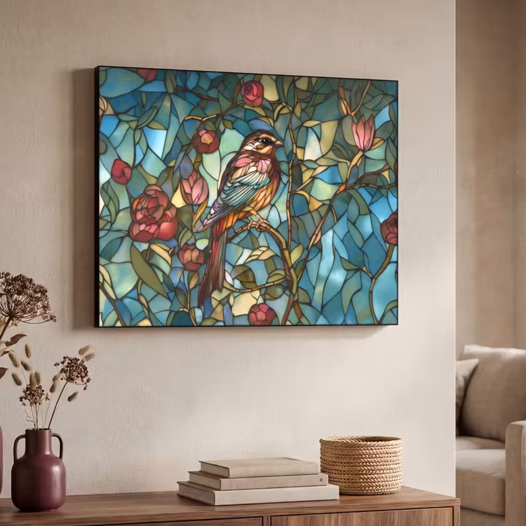 Art Frame - Vogel - Tak - Rozen - Mozaïek — 4