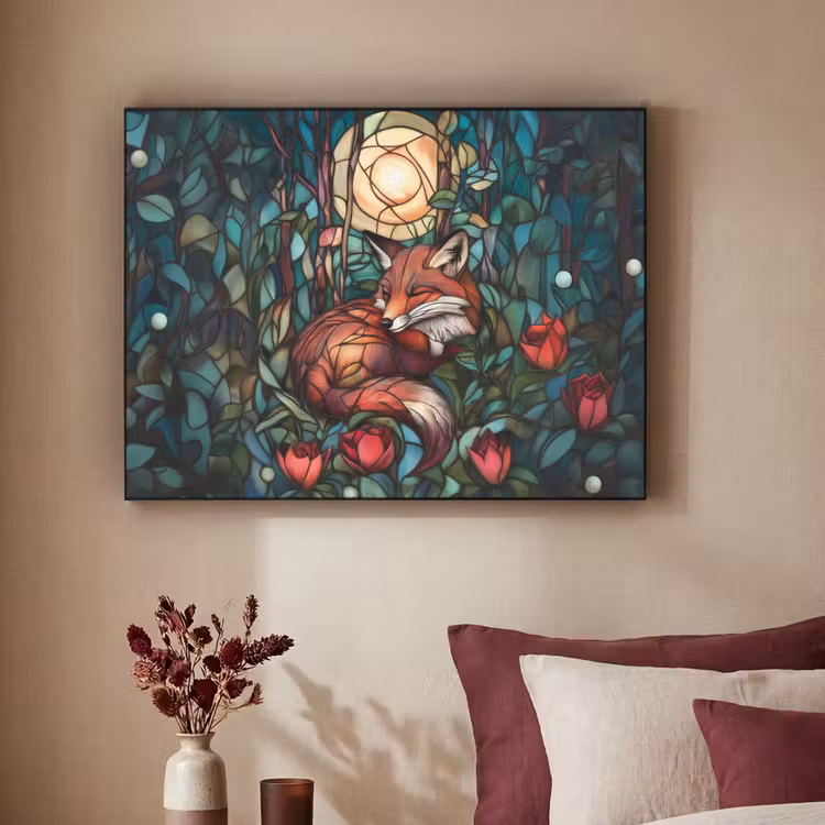 Art Frame - Vos - Mozaïek - Bos - Maan — 2