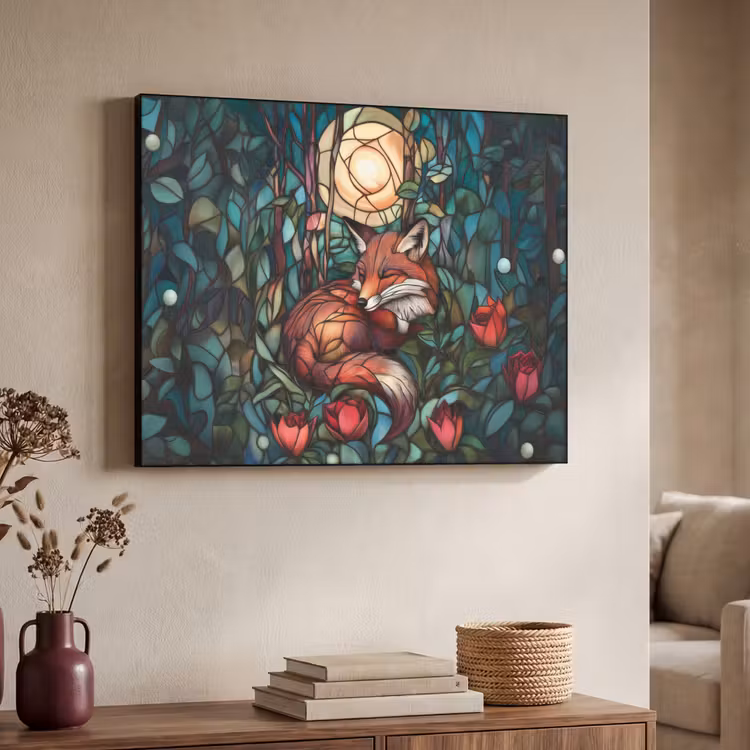 Art Frame - Vos - Mozaïek - Bos - Maan — 4