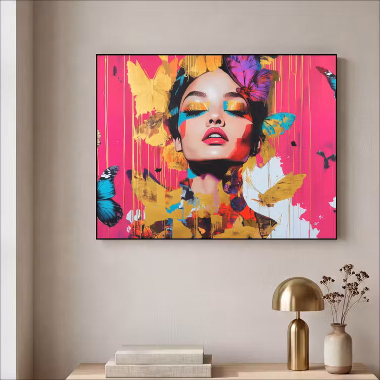 Art Frame - Vrouw - Abstract - Kleurrijk — 3