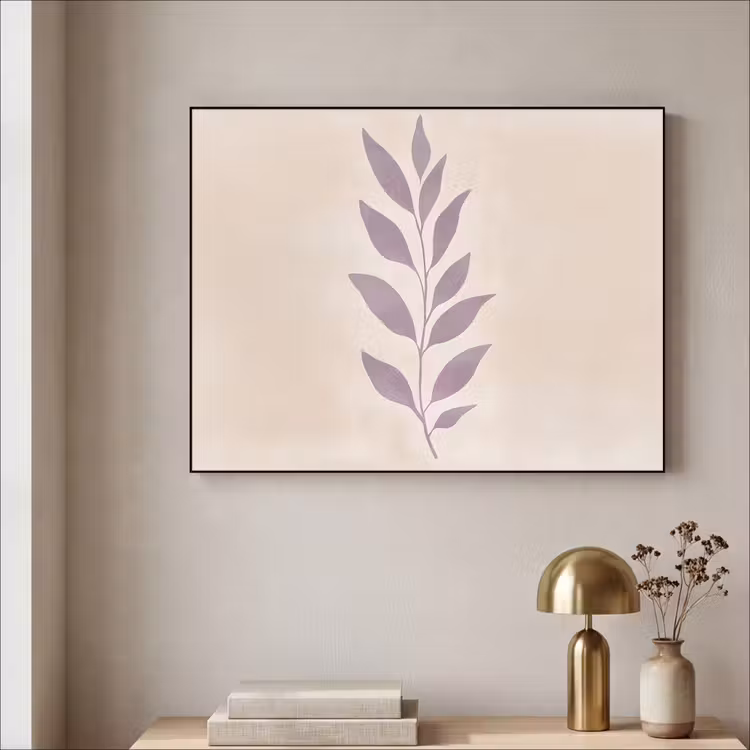 Art Frame - Tak - Bladeren - Minimalistisch - Beige — 3