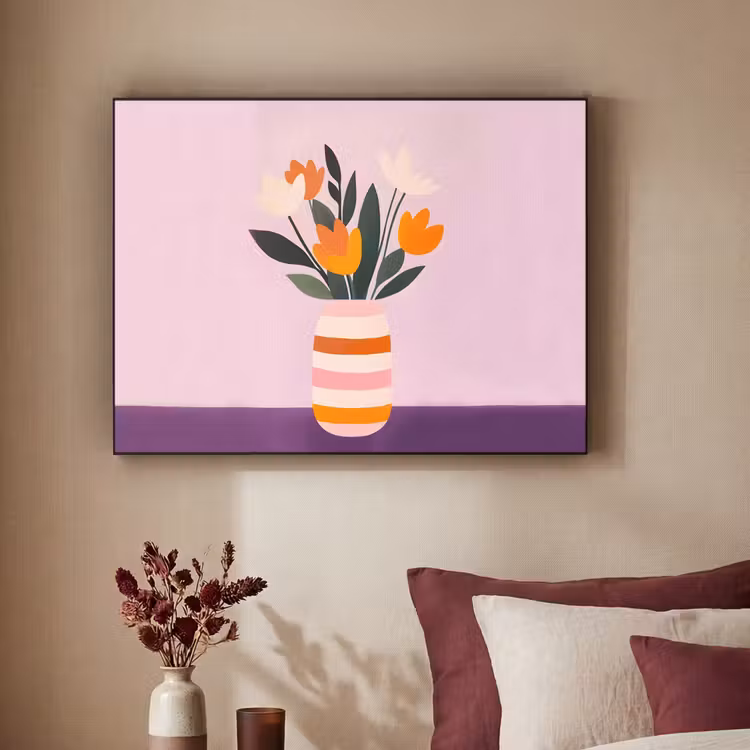 Art Frame - Tulpen - Vaas - Strepen - Paars — 2
