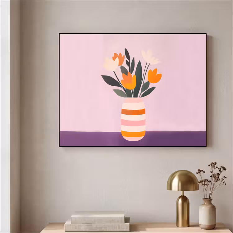 Art Frame - Tulpen - Vaas - Strepen - Paars — 3