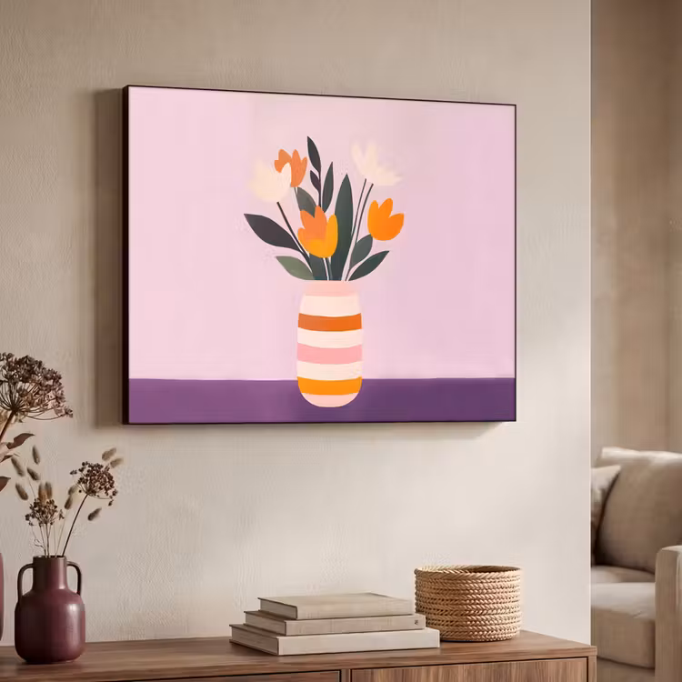 Art Frame - Tulpen - Vaas - Strepen - Paars — 4