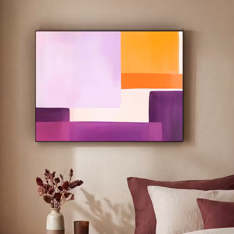 Art Frame - Vlakken - Abstract - Rechthoekig - Oranje — 2