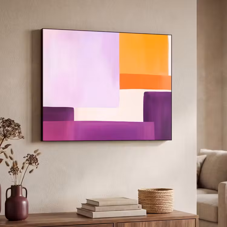 Art Frame - Vlakken - Abstract - Rechthoekig - Oranje — 4