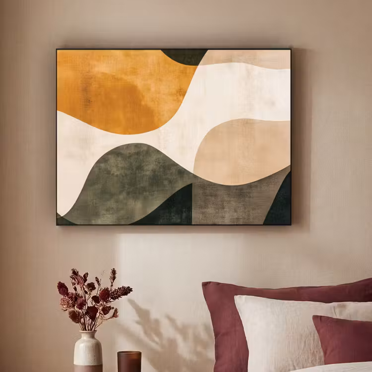 Art Frame - Vormen - Okergeel - Abstract — 2
