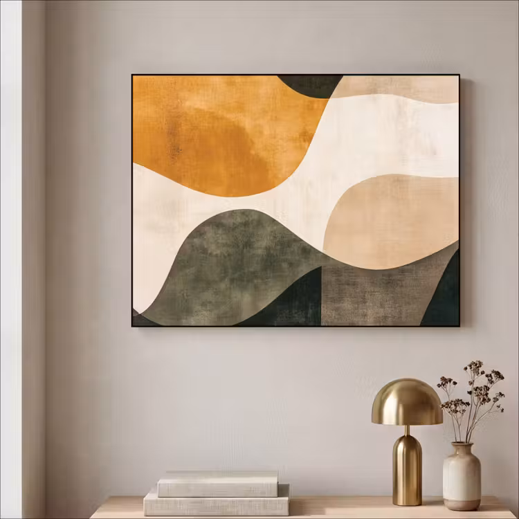 Art Frame - Vormen - Okergeel - Abstract — 3