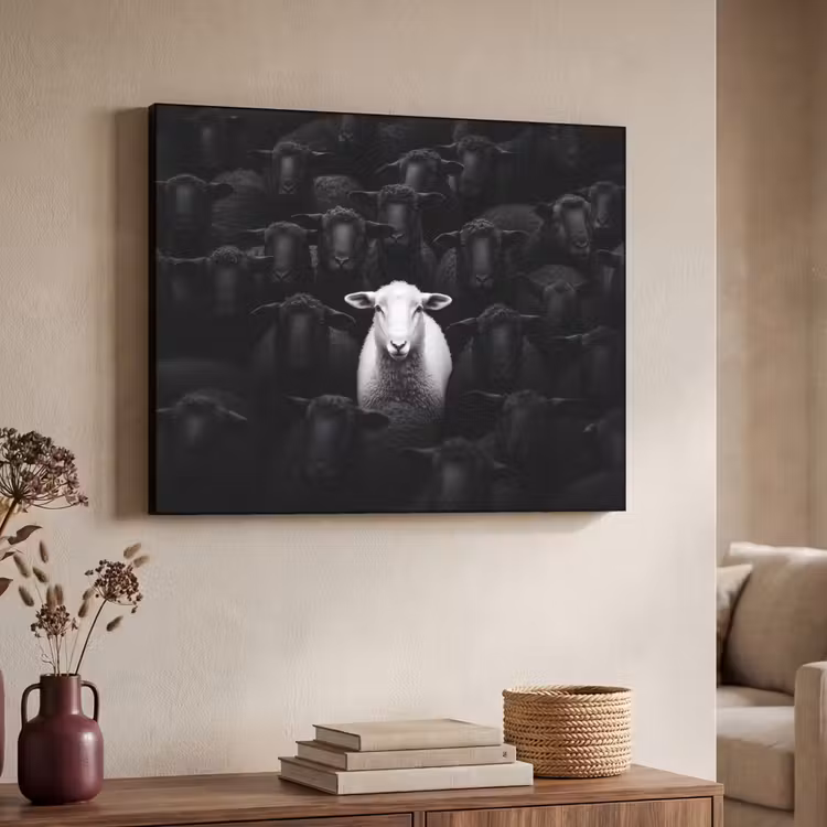 Art Frame - Schapen - Wit - Duisternis — 4