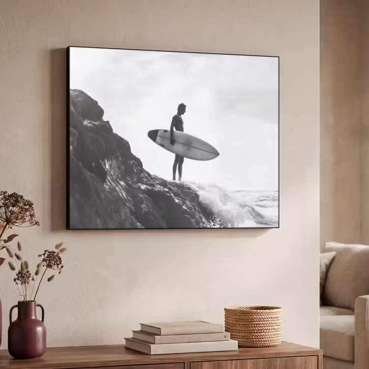 Art Frame - Surfer - Rots - Oceaan - Golven — 4