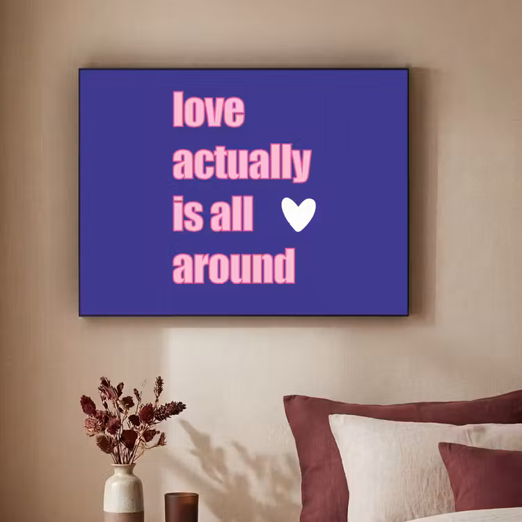 Art Frame - Tekst - Valentijn - Love - Blauw — 2