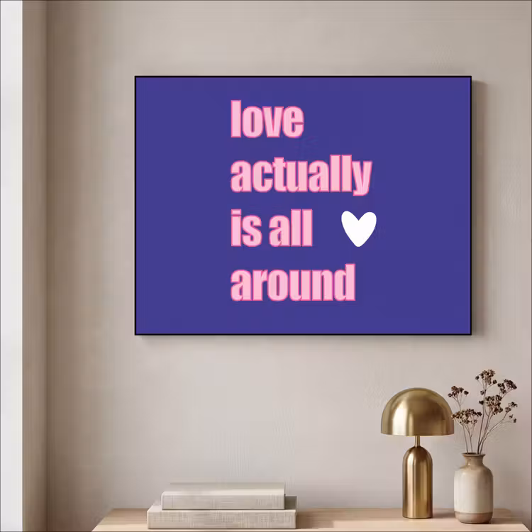 Art Frame - Tekst - Valentijn - Love - Blauw — 3