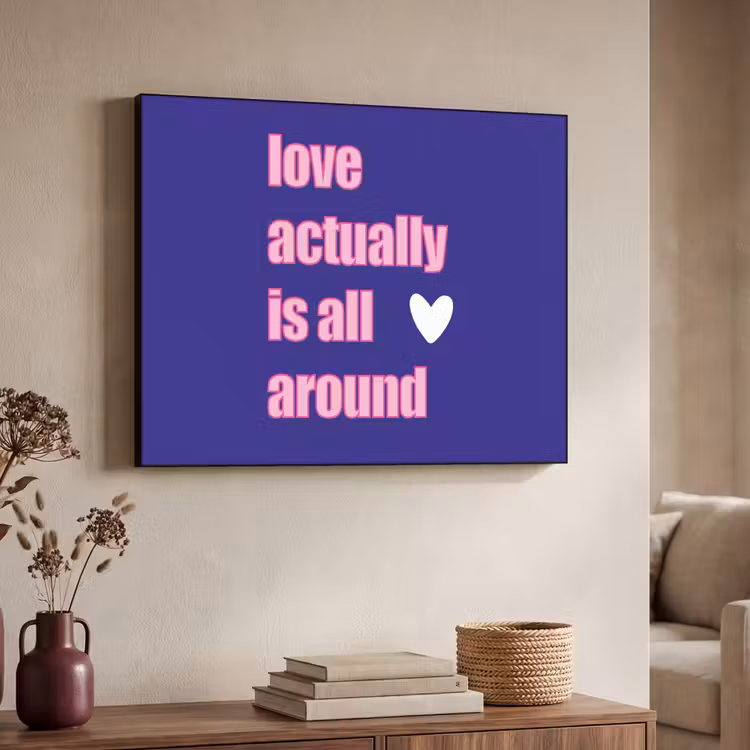 Art Frame - Tekst - Valentijn - Love - Blauw — 4