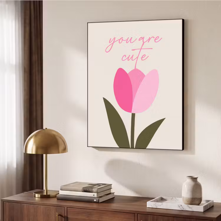 Art Frame - Tulp - Roze - Valentijn - Bloem — 7