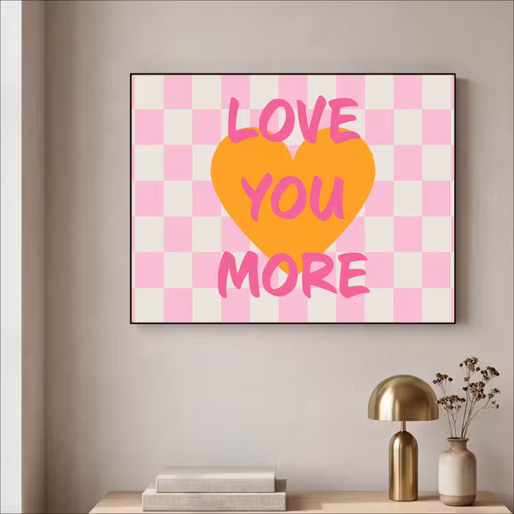 Art Frame - Valentijn - Love - Roze - Oranje — 3