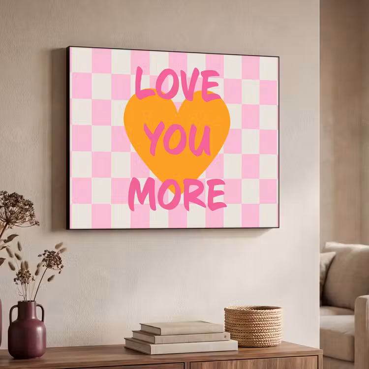 Art Frame - Valentijn - Love - Roze - Oranje — 4