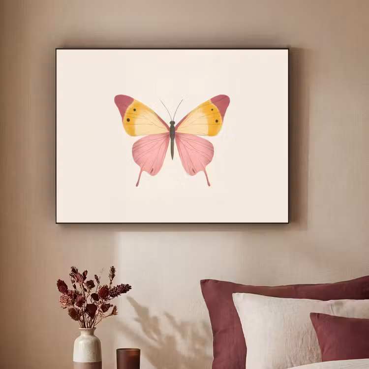 Art Frame - Vlinder - Illustratie - Roze — 2