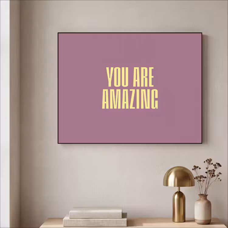 Art Frame - Tekst - Paars - Amazing — 3