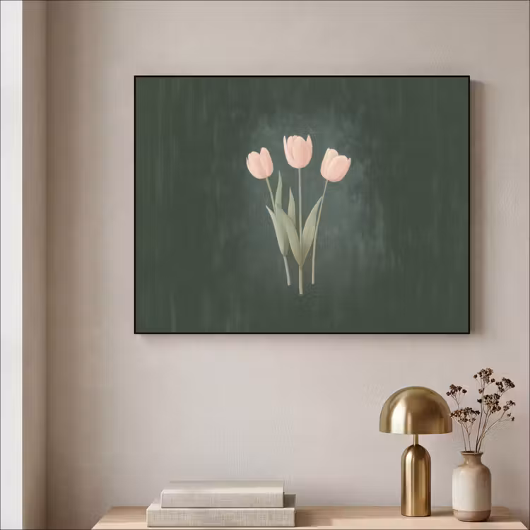 Art Frame - Tulpen - Liefde - Donkergroen — 3