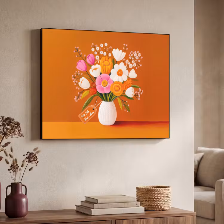 Art Frame - Vaas - Bloemen - Oranje — 4