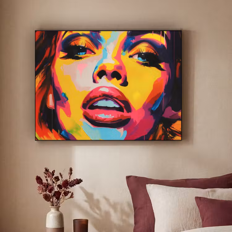 Art Frame - Vrouw - Gezicht - Kleurrijk — 2