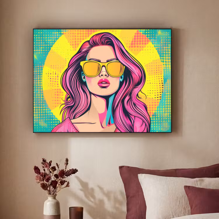 Art Frame - Zonnebril - Vrouw - Zonnig - Geel — 2