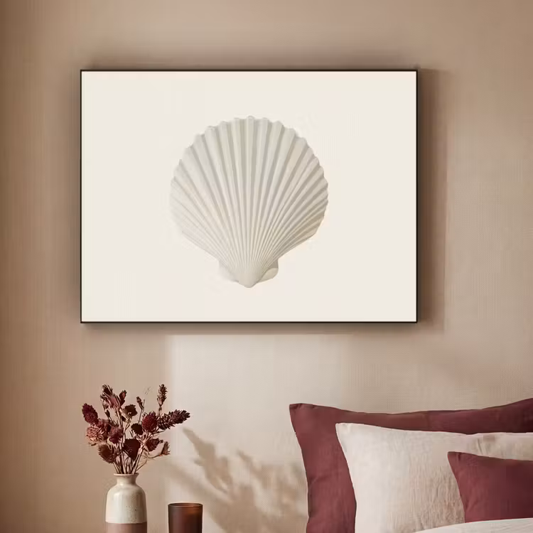 Art Frame - Schelp - Minimalistisch - Wit — 2