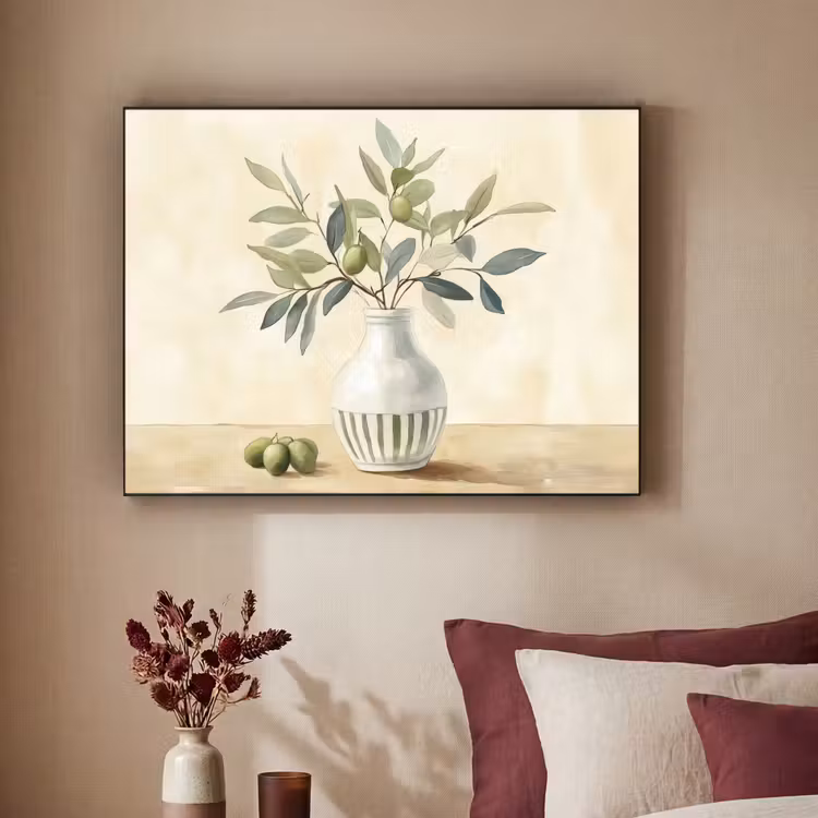 Art Frame - Vaas - Keramiek - Olijftakken — 2
