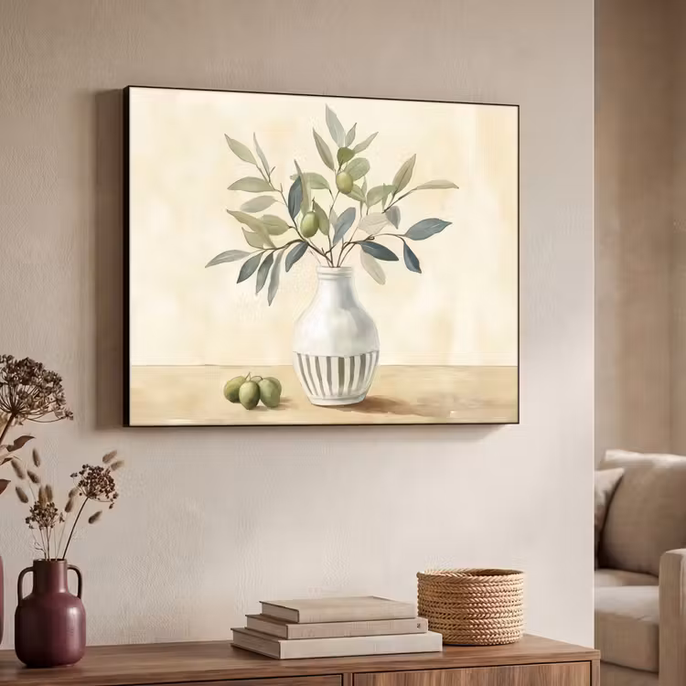 Art Frame - Vaas - Keramiek - Olijftakken — 4