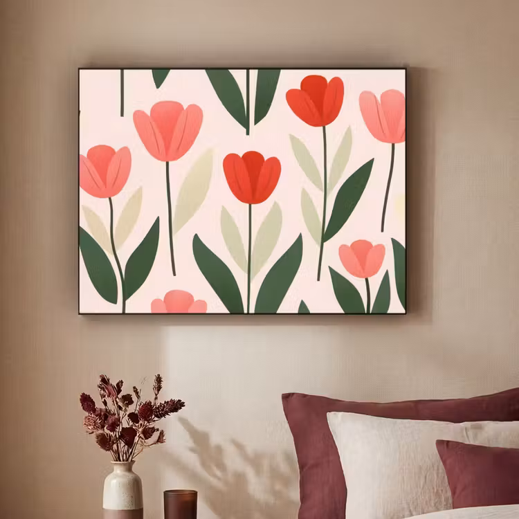 Art Frame - Tulpen - Modern - Roze — 2