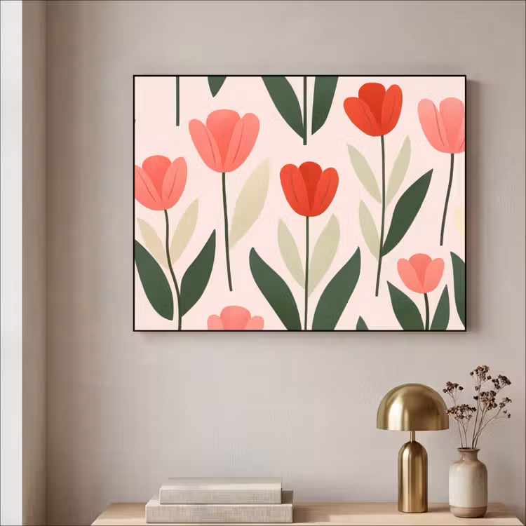 Art Frame - Tulpen - Modern - Roze — 3