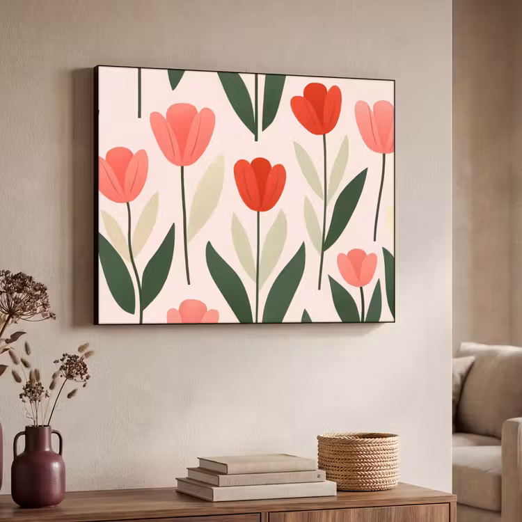 Art Frame - Tulpen - Modern - Roze — 4