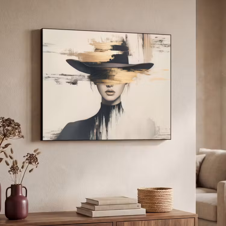 Art Frame - Vrouw - Hoed - Verf — 4