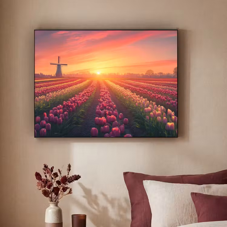 Art Frame - Windmolen - Zonsondergang - Landschap — 2