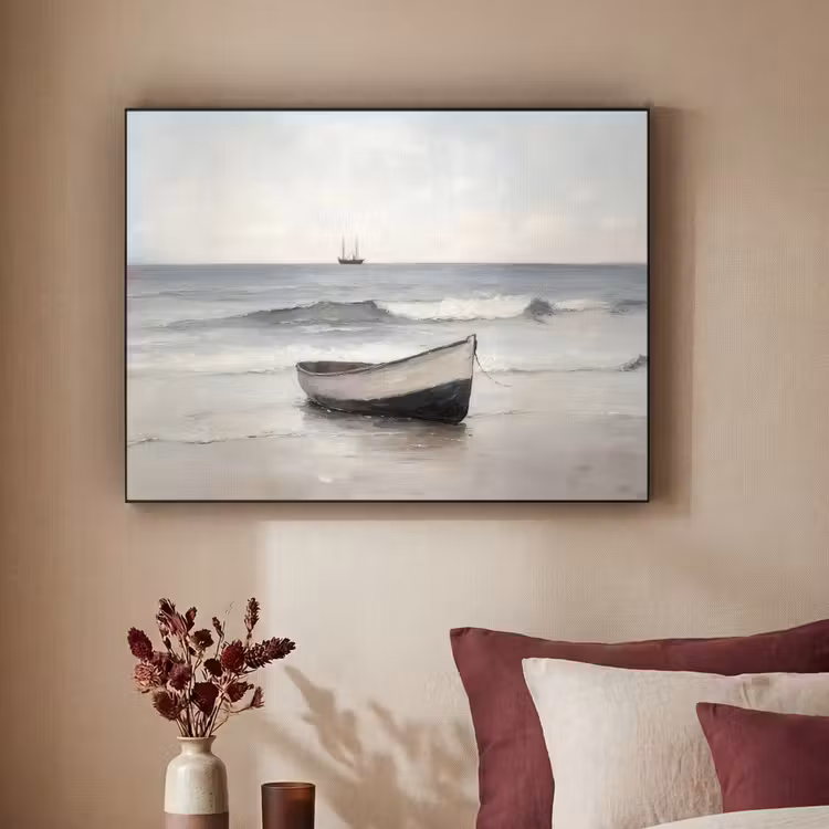 Art Frame - Roeiboot - Zee - Horizon — 2