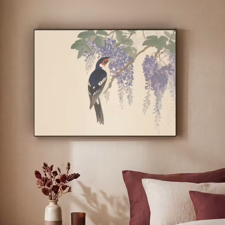 Art Frame - Specht - Bloemen - Paars — 2