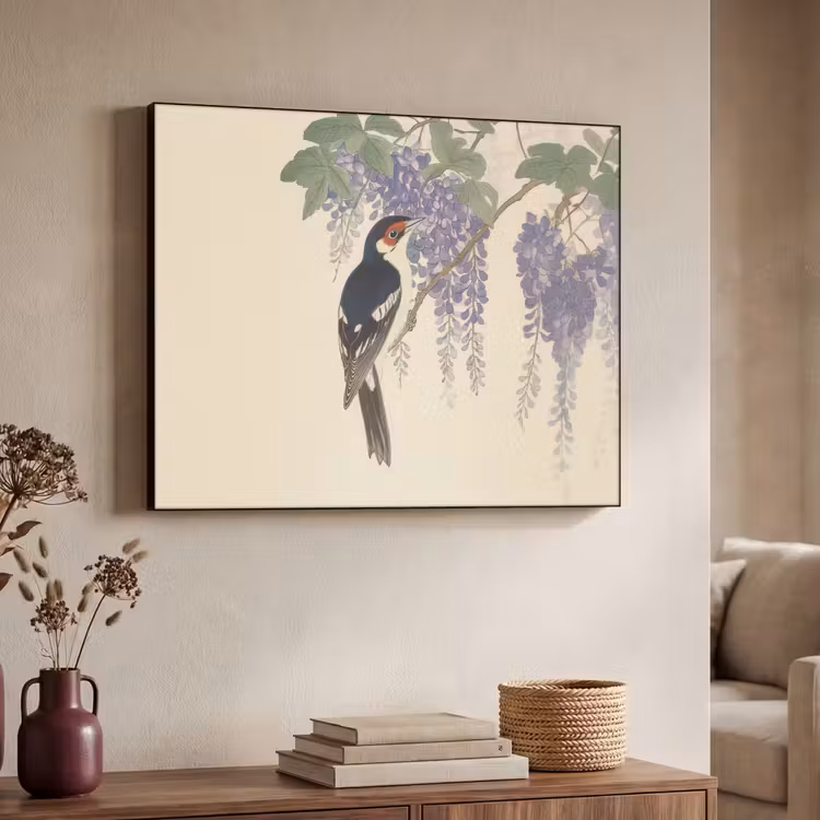Art Frame - Specht - Bloemen - Paars — 4