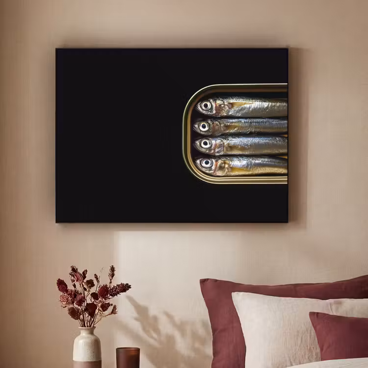 Art Frame - Sardines - Blik - Zwart - Vissen — 2