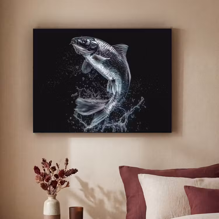 Art Frame - Vis - Koi - Zwart - Water — 2