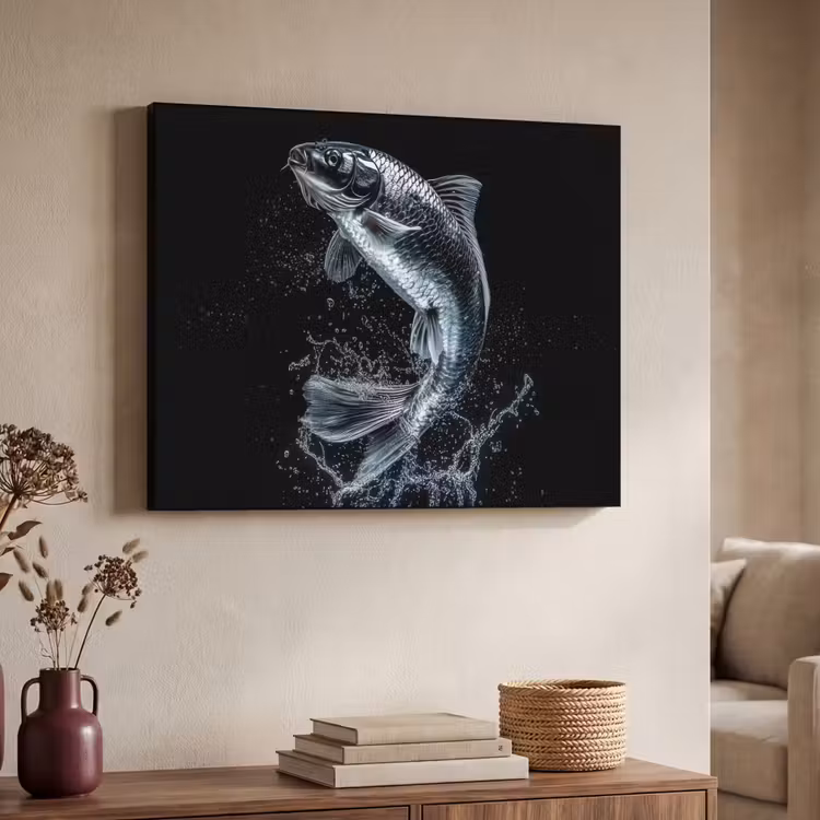 Art Frame - Vis - Koi - Zwart - Water — 4