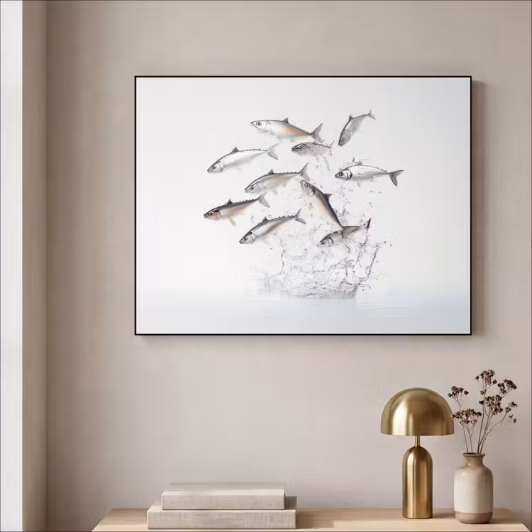 Art Frame - Vissen - Water - Wit — 3