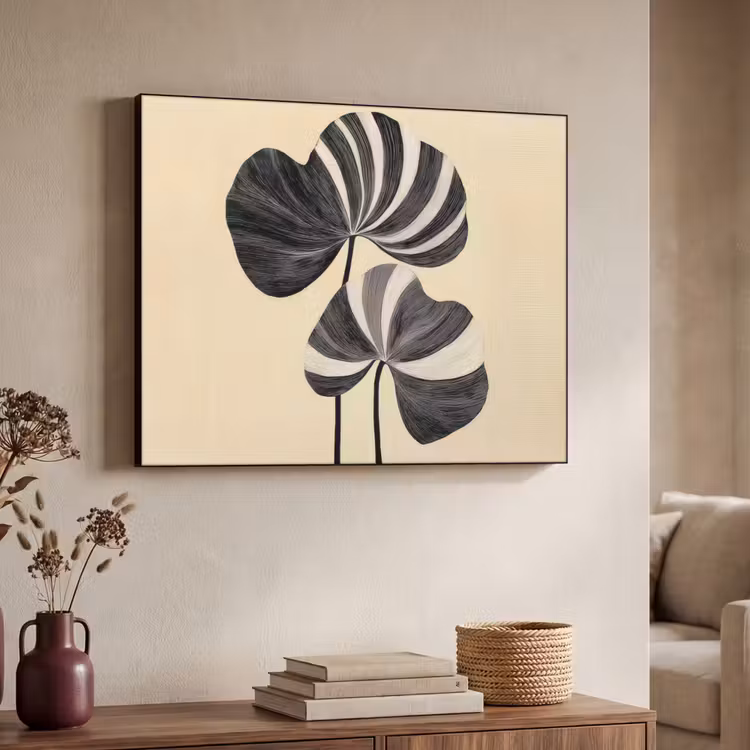 Art Frame - Zwart - Bladeren - Strepen - Minimalistisch — 4
