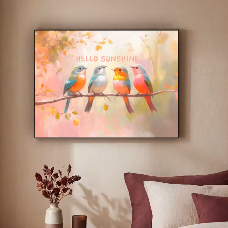 Art Frame - Vogels - Tak - Quote - Roze — 2