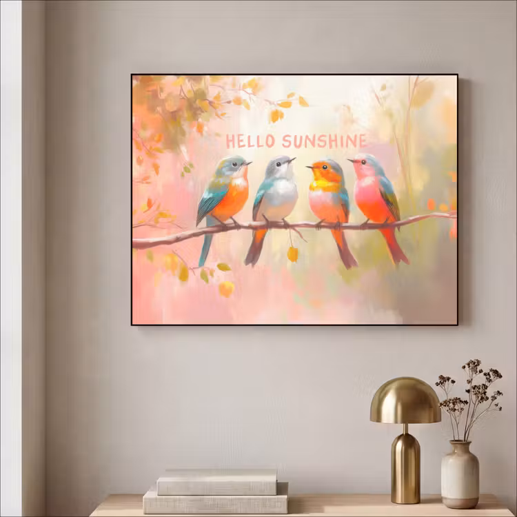 Art Frame - Vogels - Tak - Quote - Roze — 3